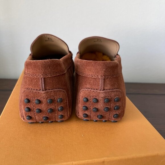 Tod's Men's Rust Suede CA75 Nastro Gommini 122 Loafer Shoe. XXM0GW0CT50RE0S204 - Picture 8 of 11